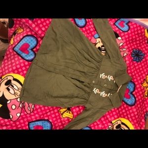 Old navy 2T olive dress!& navy stripped dress